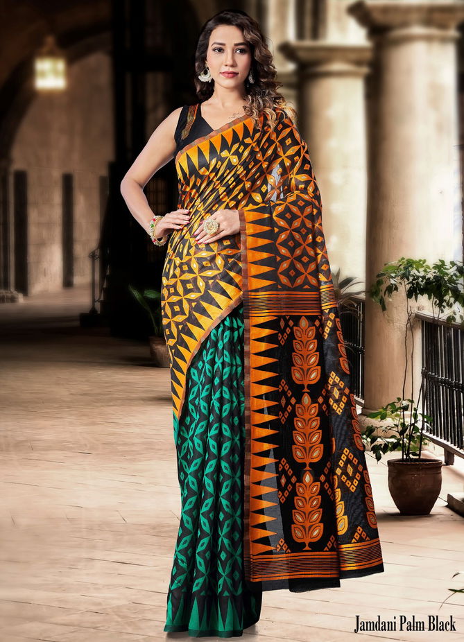 Jamdani 1 Classic Latest Festive Wear Designer Silk Saree Collection